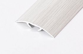 Порог (стык) Русский профиль  разноуровневый декорированный с дюб, 30*2700 мм, Груша белая